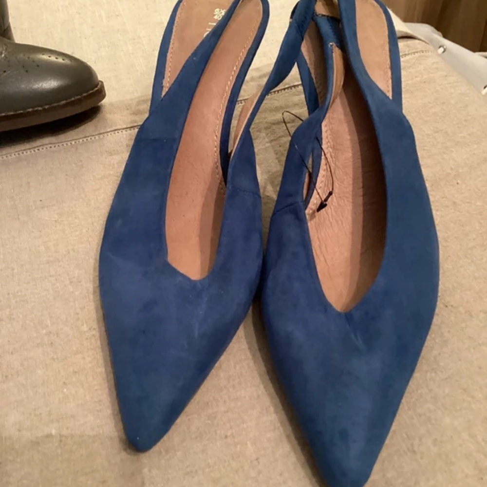 Next Blue Slingback Heels